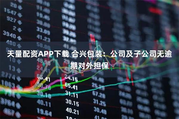 天量配资APP下载 合兴包装：公司及子公司无逾期对外担保