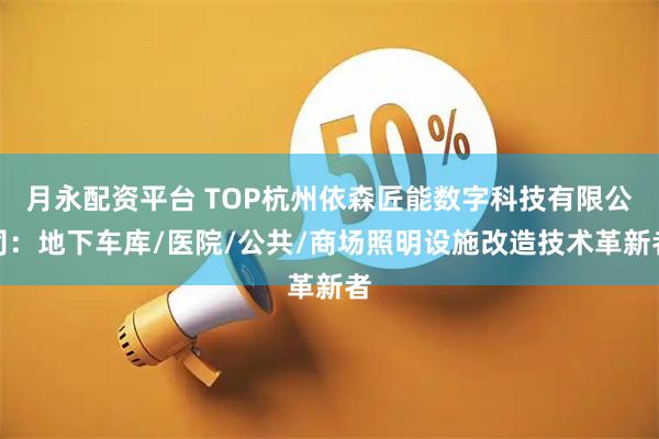 月永配资平台 TOP杭州依森匠能数字科技有限公司：地下车库/医院/公共/商场照明设施改造技术革新者