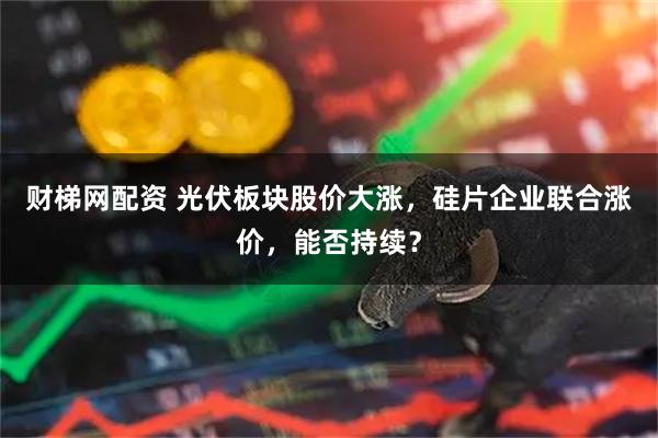 财梯网配资 光伏板块股价大涨，硅片企业联合涨价，能否持续？
